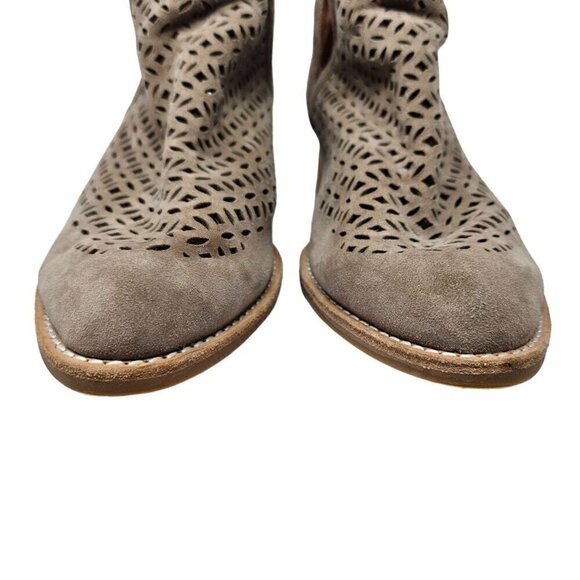 Jeffrey Campbell Taggart Booties Taupe Women's Size 8.5 Boho Festival Hippie - Picture 4 of 11